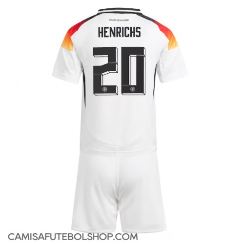 Camisa de time de futebol Alemanha Benjamin Henrichs #20 Replicas 1º Equipamento Infantil Europeu 2024 Manga Curta (+ Calças curtas)